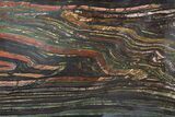Polished Tiger Iron Stromatolite - ( Billion Years) #92808-1
